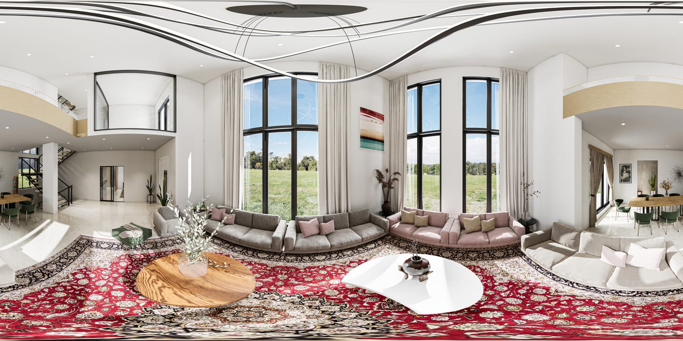 Virtual tours wired into the apartment — the Orvala interface
